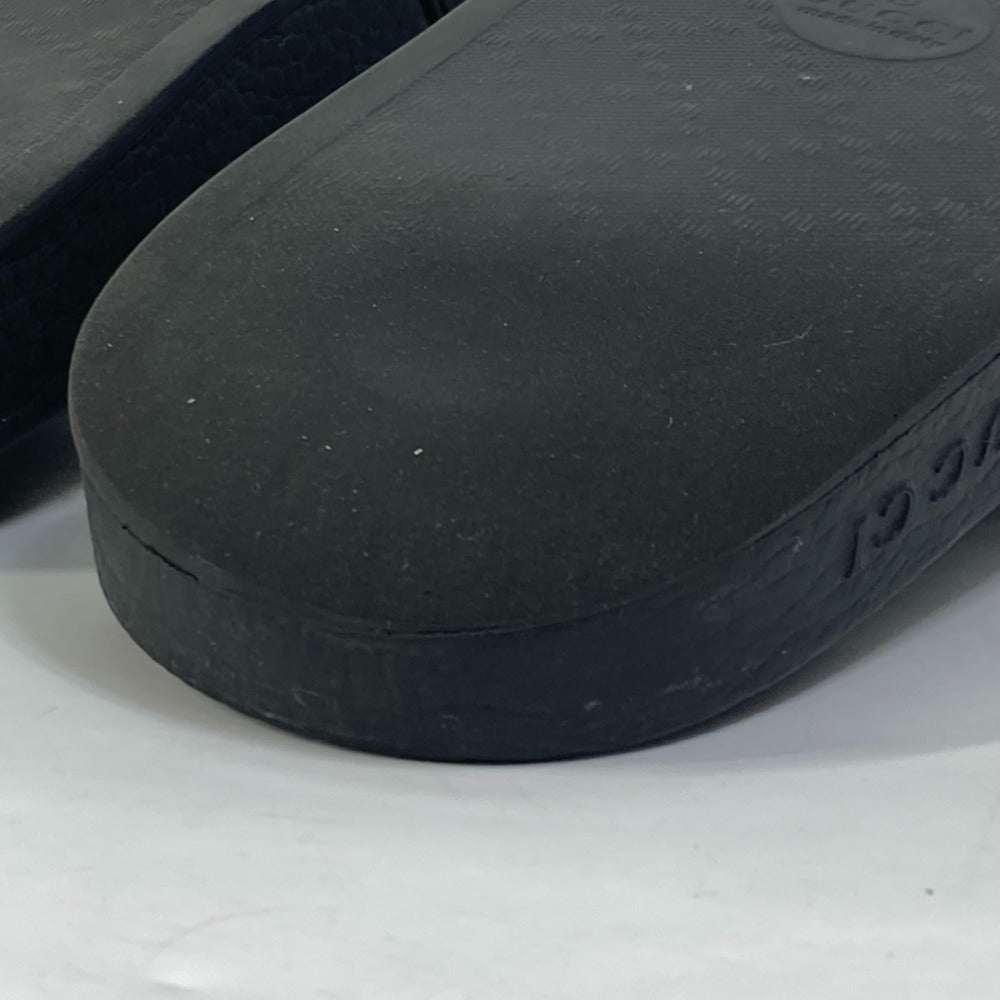 GUCCI Sandals 522887 rubber black logo slide Women 7 Used
