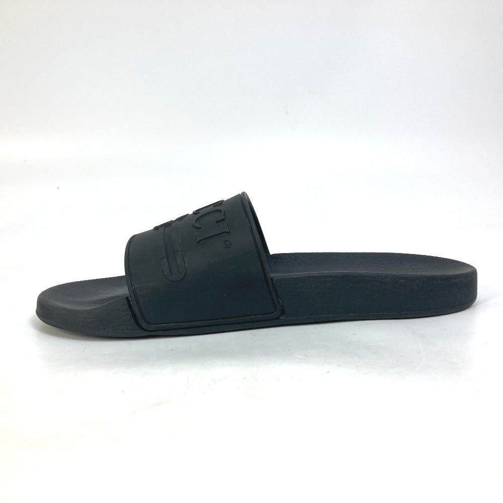 GUCCI Sandals 522887 rubber black logo slide Women 7 Used