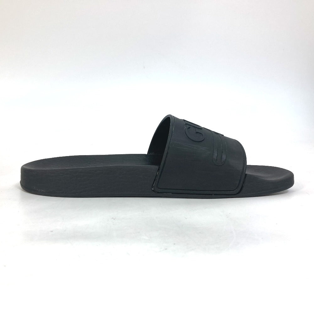 GUCCI Sandals 522887 rubber black logo slide Women 7 Used