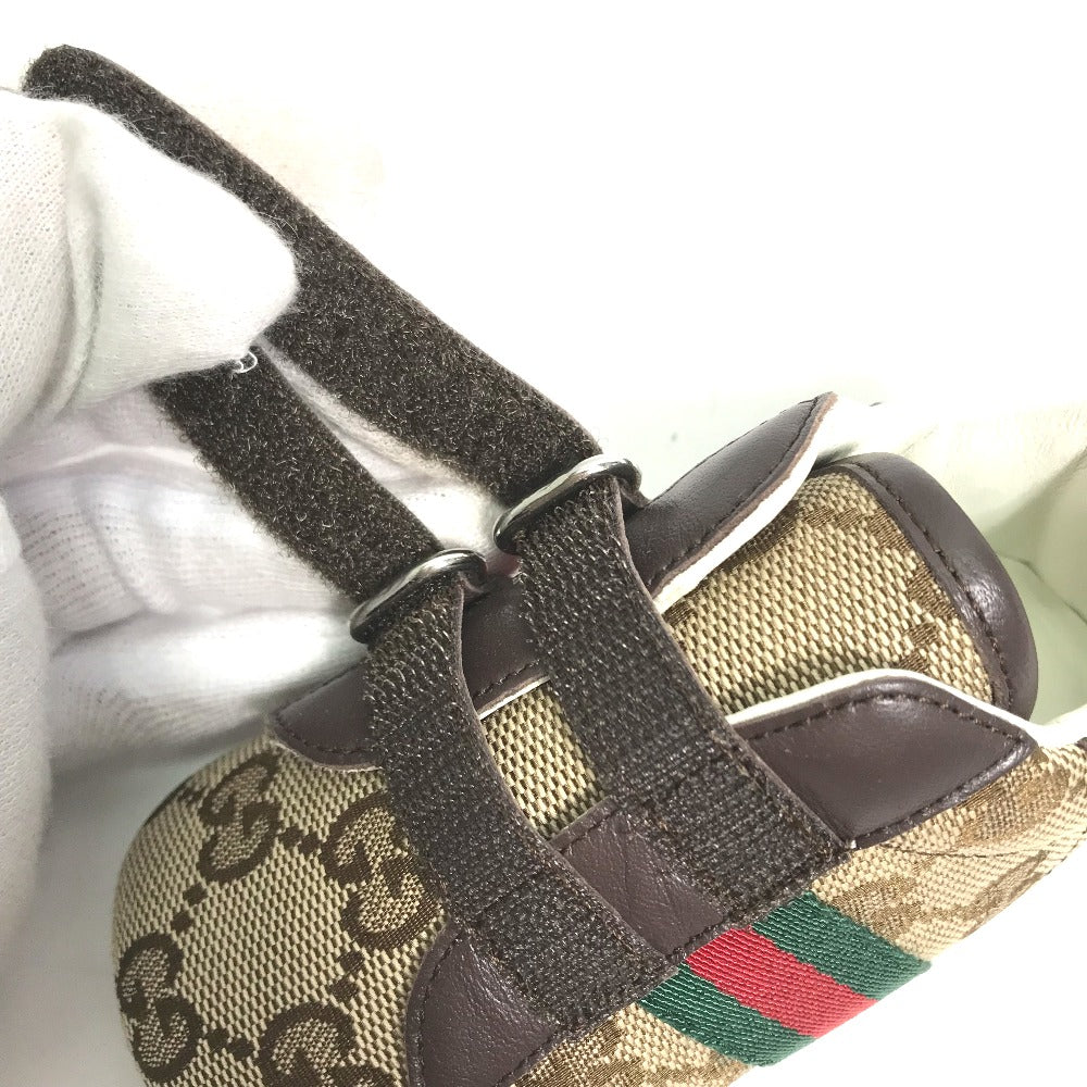 GUCCI sneakers , GG canvas beige baby BABY GG Sherry line sneakers Kids 19 Used