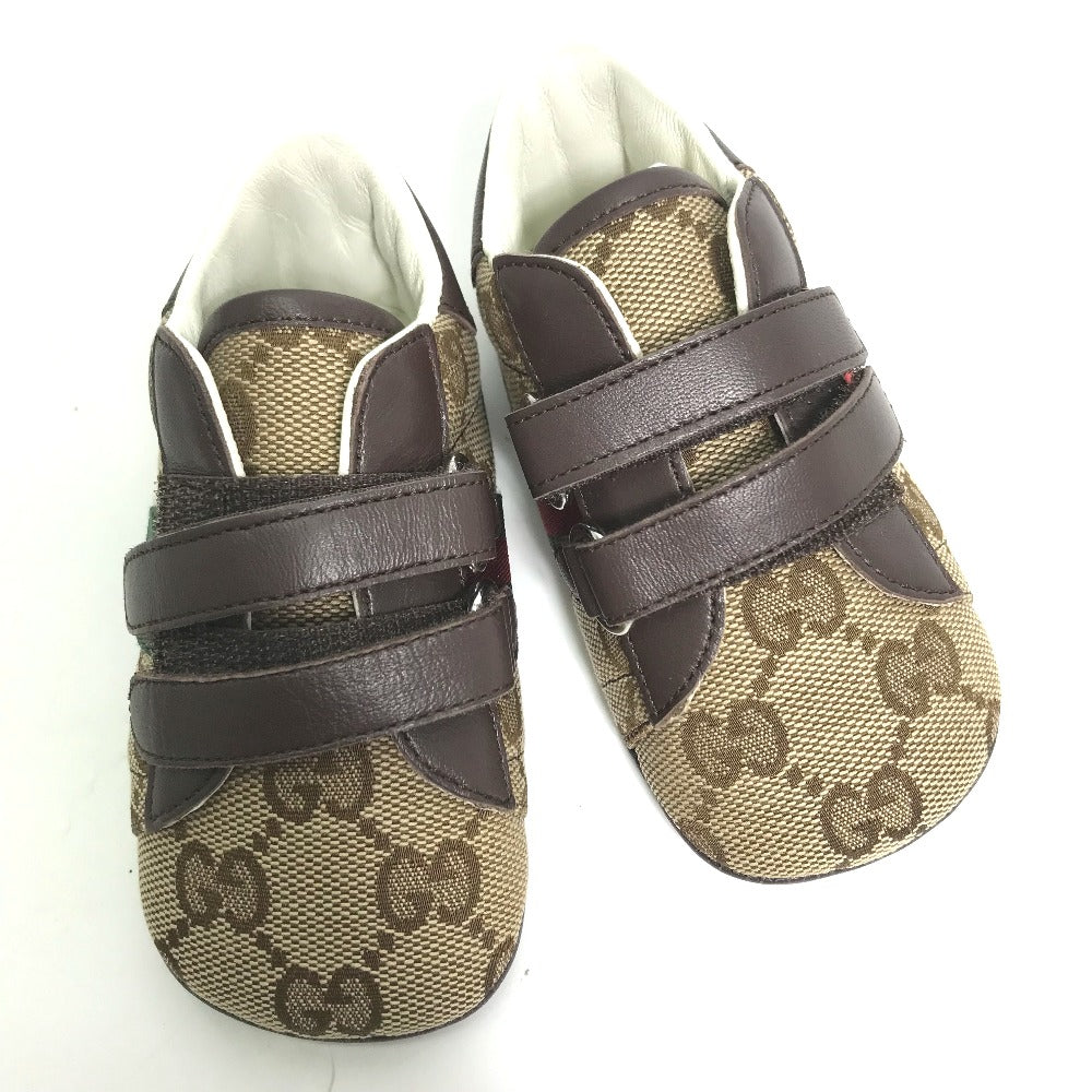 GUCCI sneakers , GG canvas beige baby BABY GG Sherry line sneakers Kids 19 Used