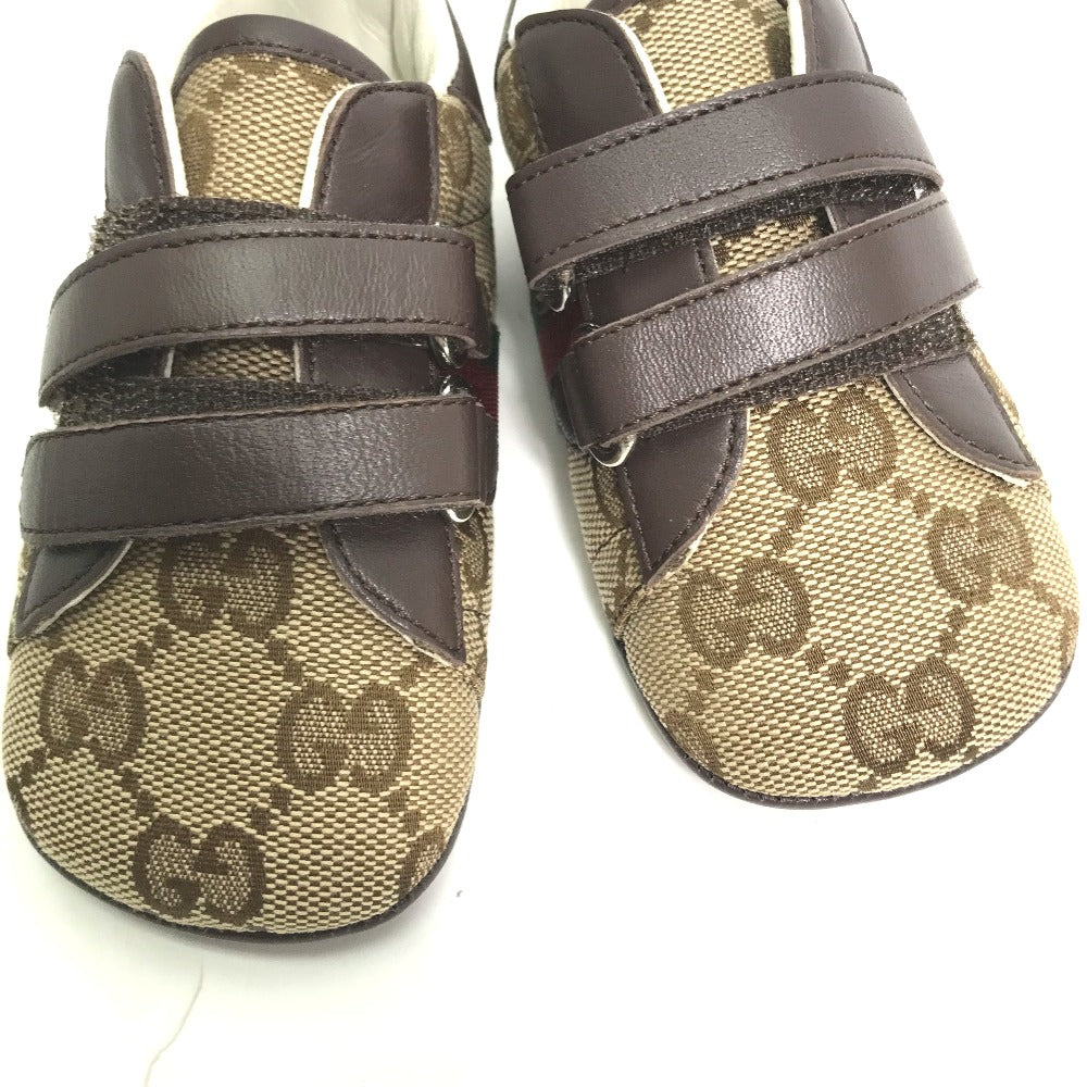 GUCCI sneakers , GG canvas beige baby BABY GG Sherry line sneakers Kids 19 Used
