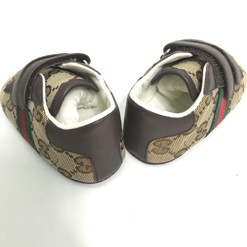 GUCCI sneakers , GG canvas beige baby BABY GG Sherry line sneakers Kids 19 Used