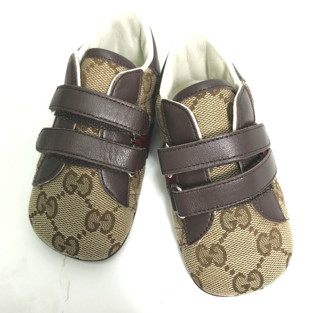GUCCI sneakers , GG canvas beige baby BABY GG Sherry line sneakers Kids 19 Used