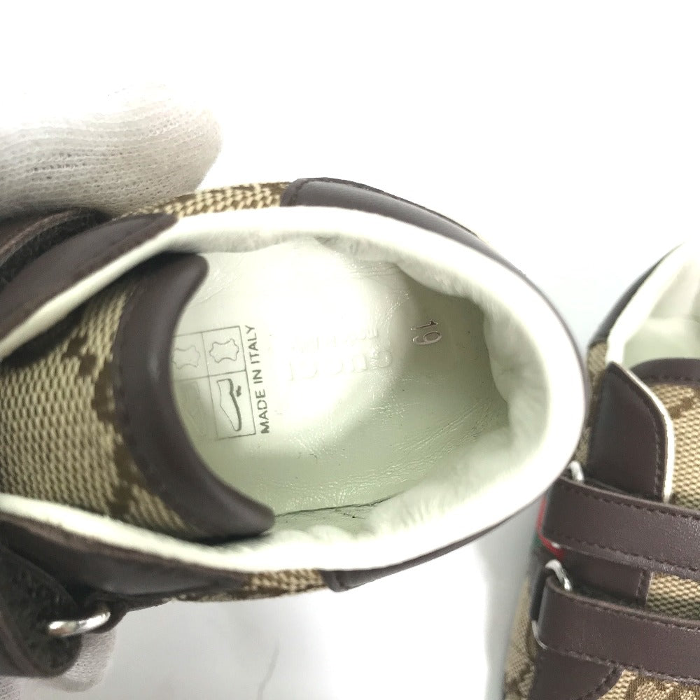 GUCCI sneakers , GG canvas beige baby BABY GG Sherry line sneakers Kids 19 Used