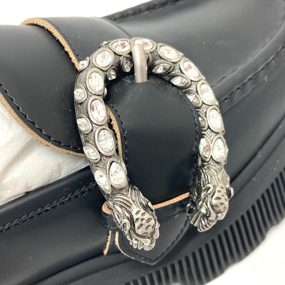 GUCCI loafers leather black Duonysus Women 34 1/2 Used