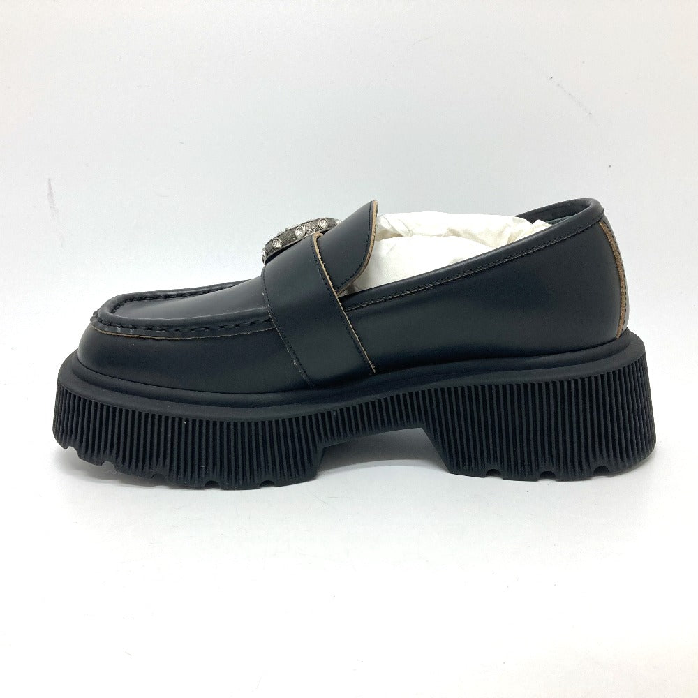 GUCCI loafers leather black Duonysus Women 34 1/2 Used