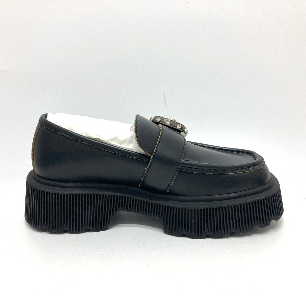 GUCCI loafers leather black Duonysus Women 34 1/2 Used