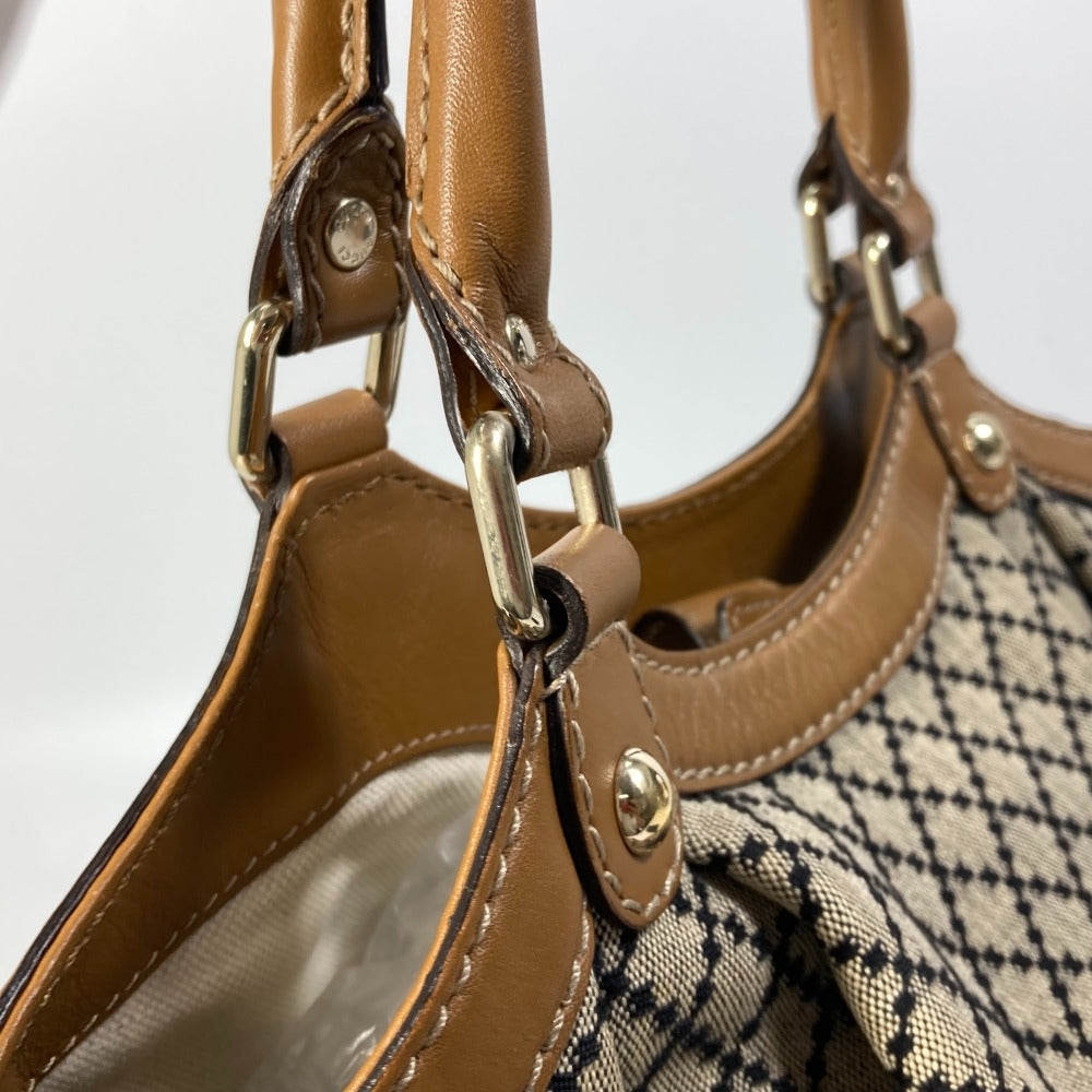 GUCCI Tote Bag 211944 Canvas / leather beige Bag Sukey Women Secondhand