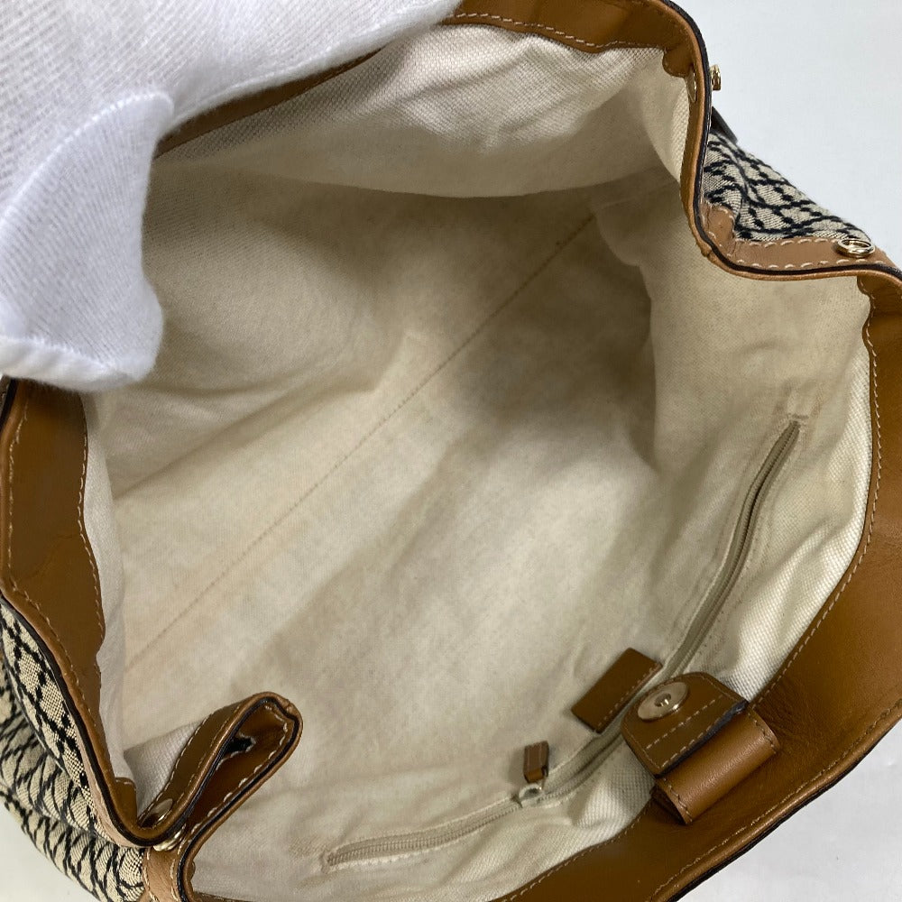 GUCCI Tote Bag 211944 Canvas / leather beige Bag Sukey Women Secondhand
