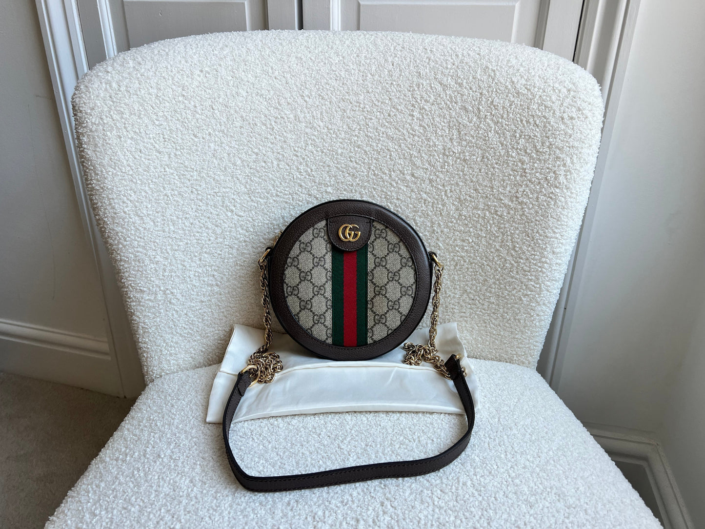 Gucci GG Ophidia Mini GG Round Shoulder Bag (RRP £1,270)