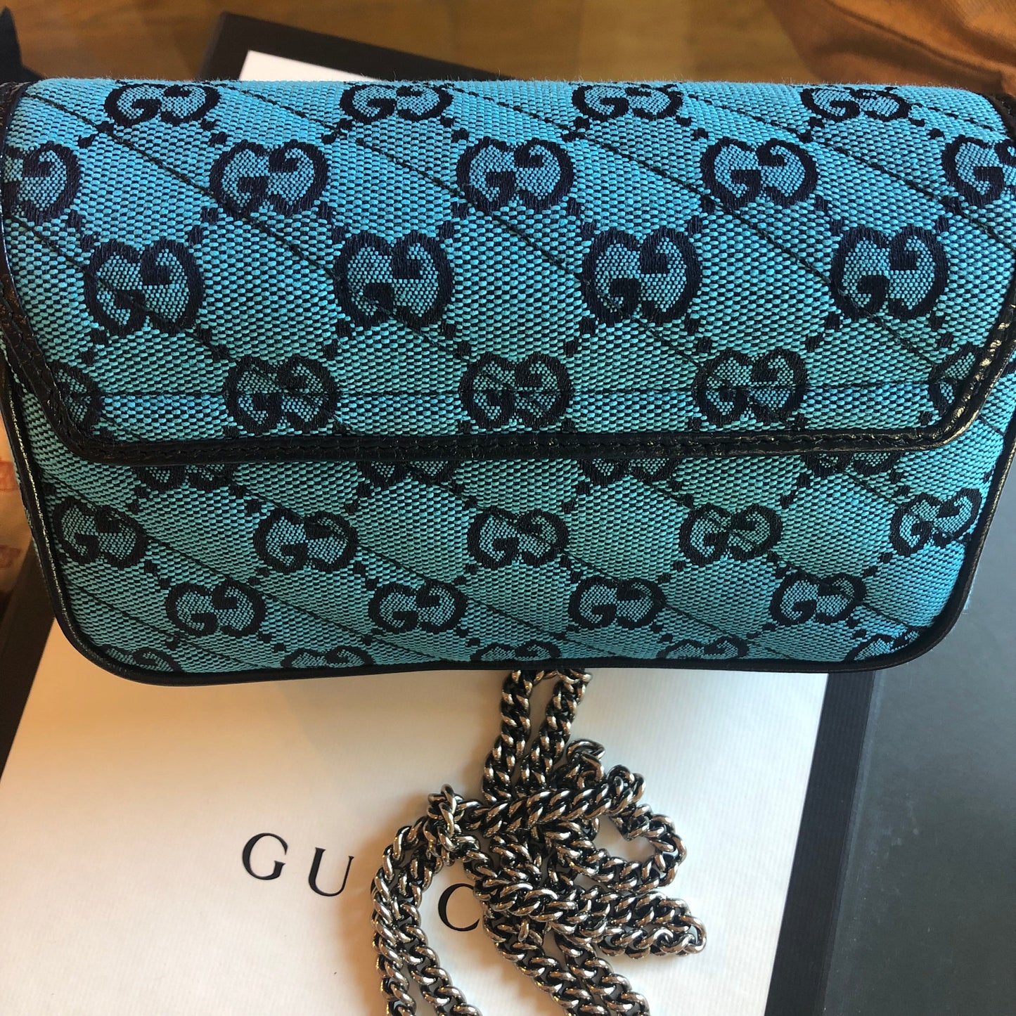 Gucci GG Marmont Mini Bag in Blue