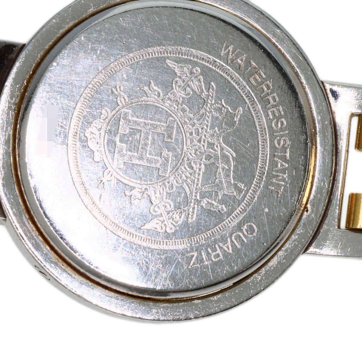 HERMES Watches Quartz Stainless Steel , SSxGP gold Clipper Old Belt Ivory dial Women Used