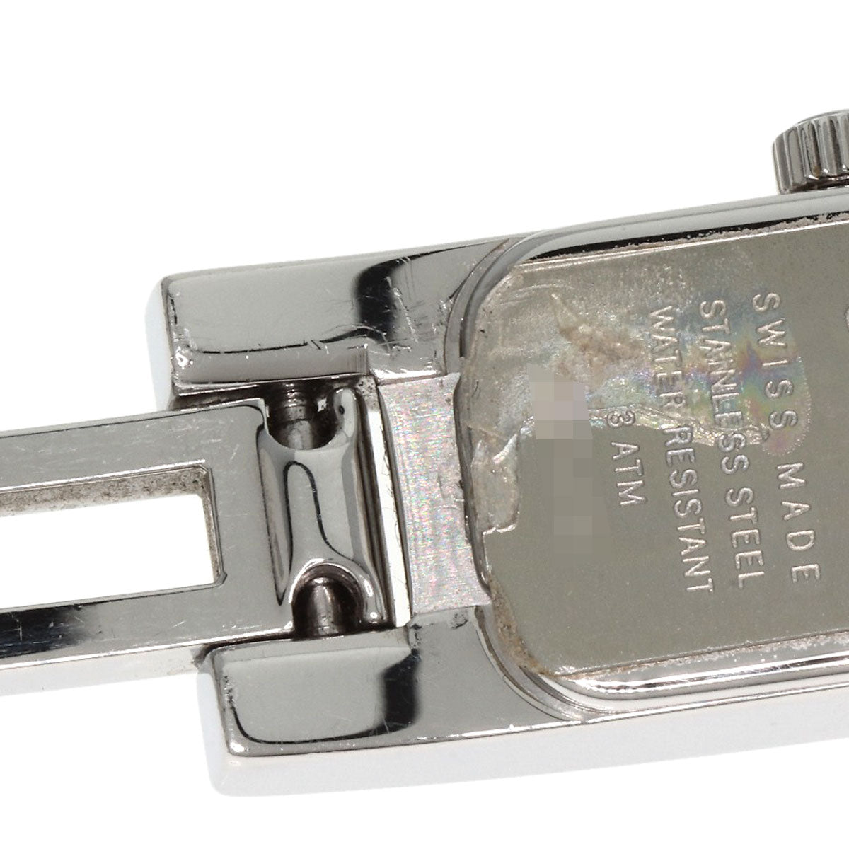 GUCCI Watches Quartz 3900L Stainless Steel , Stainless Steel Silver Diamond Bezel Silver dial Women Used