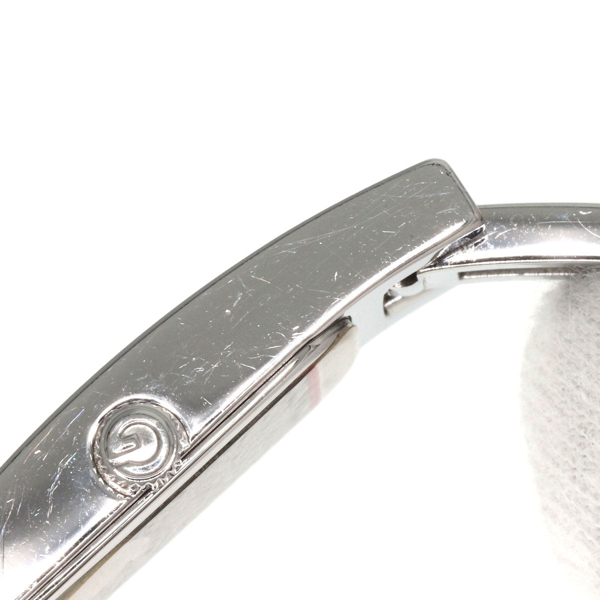 GUCCI Watches Quartz 3900L Stainless Steel , Stainless Steel Silver Diamond Bezel Silver dial Women Used