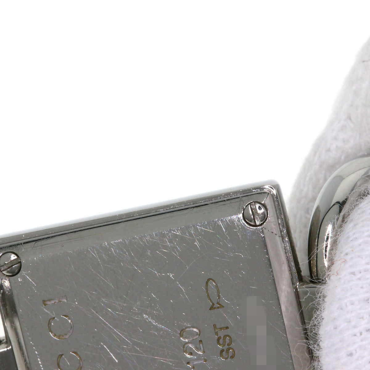 GUCCI Watches Quartz 120 Stainless Steel , Stainless Steel Silver Tornavoni 4P Diamond Red dial Women Used