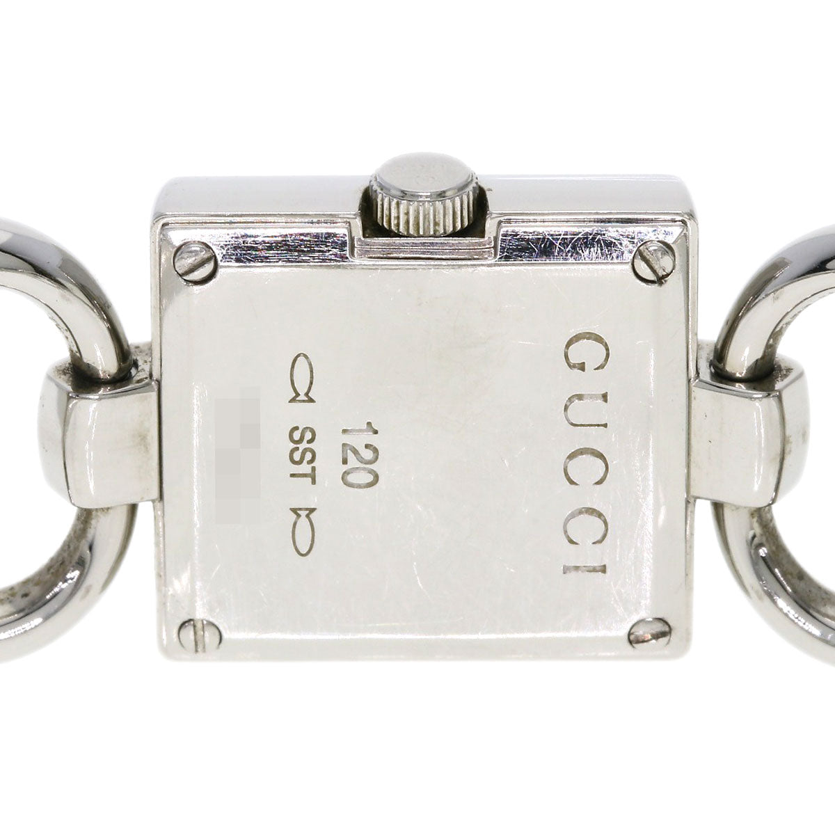 GUCCI Watches Quartz 120 Stainless Steel , Stainless Steel Silver Tornavoni 4P Diamond Red dial Women Used