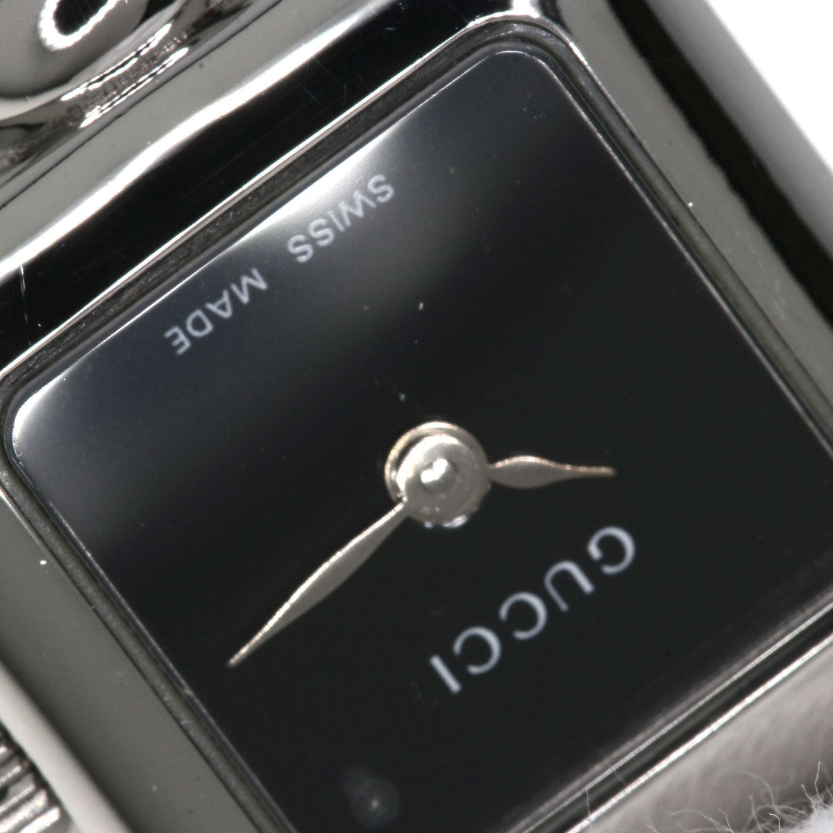 GUCCI Watches Quartz Stainless Steel , Stainless Steel Silver 1900L black dial Women Used