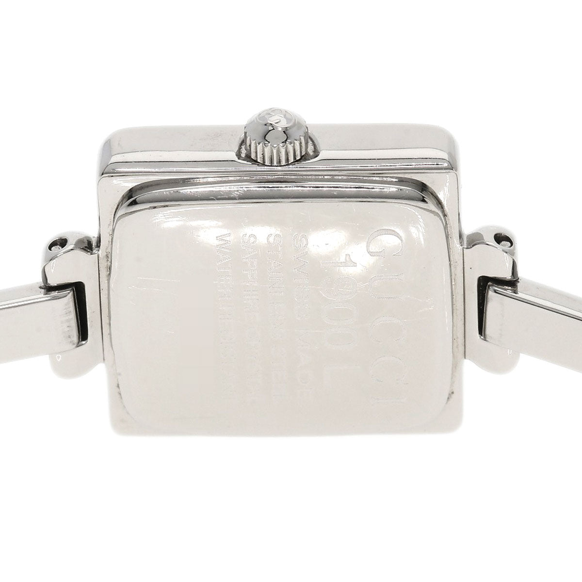GUCCI Watches Quartz Stainless Steel , Stainless Steel Silver 1900L black dial Women Used