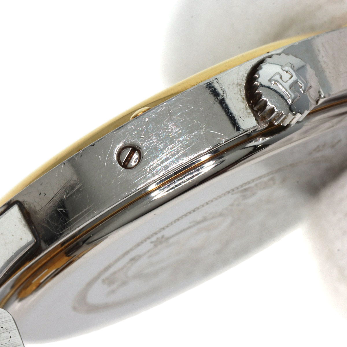 HERMES Watches Quartz Stainless Steel , SSxGP gold Clipper Ivory dial Women Used
