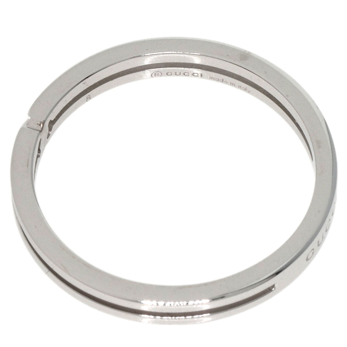 GUCCI Ring K18WG Silver Infinity 0.1" #8