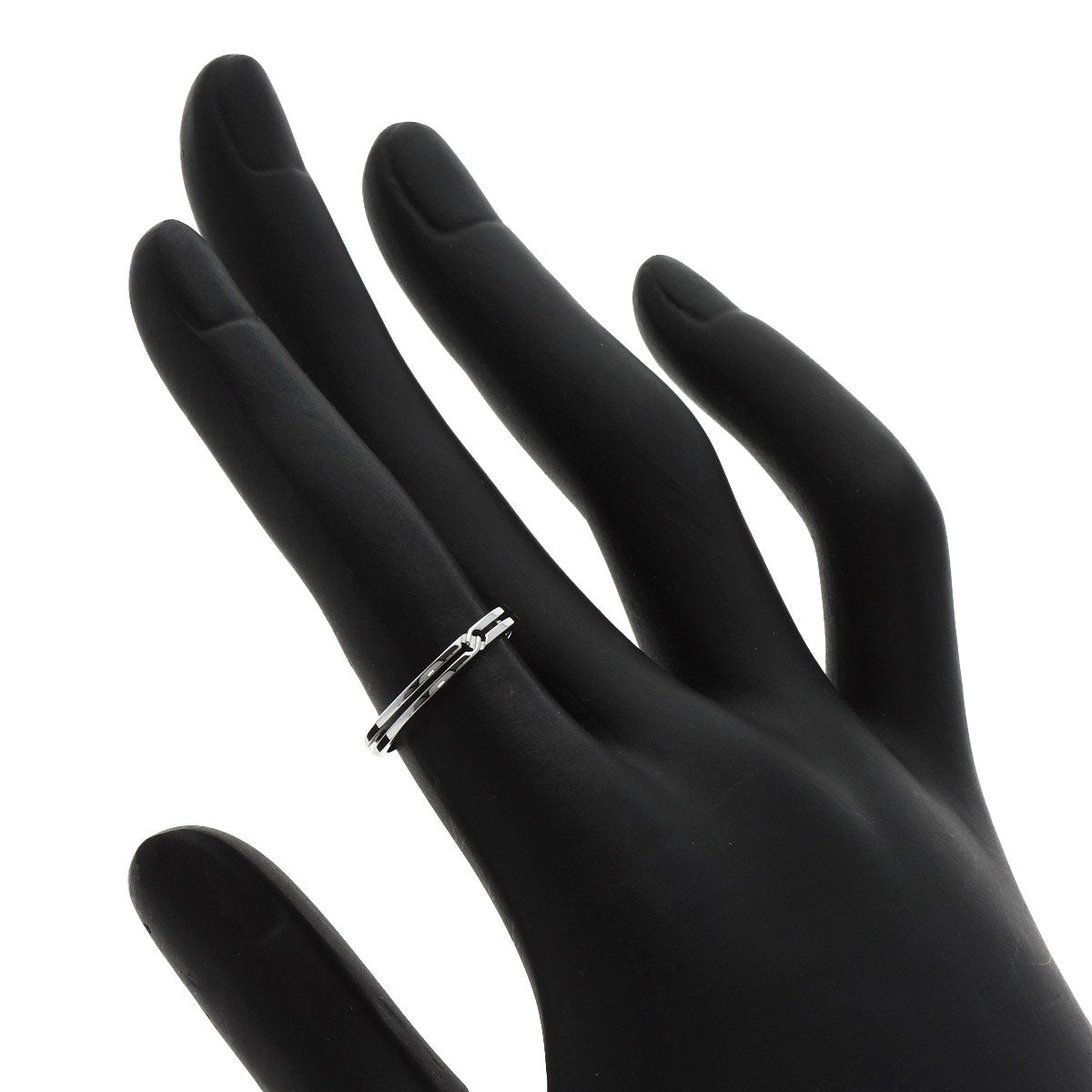 GUCCI Ring K18WG Silver Infinity 0.1" #8