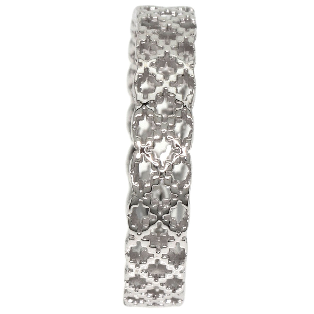 GUCCI Ring K18WG Silver Diamantissima #19