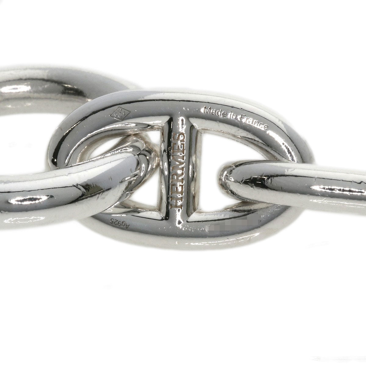 HERMES bracelet SV Silver Chene Dunkle GM Women Used