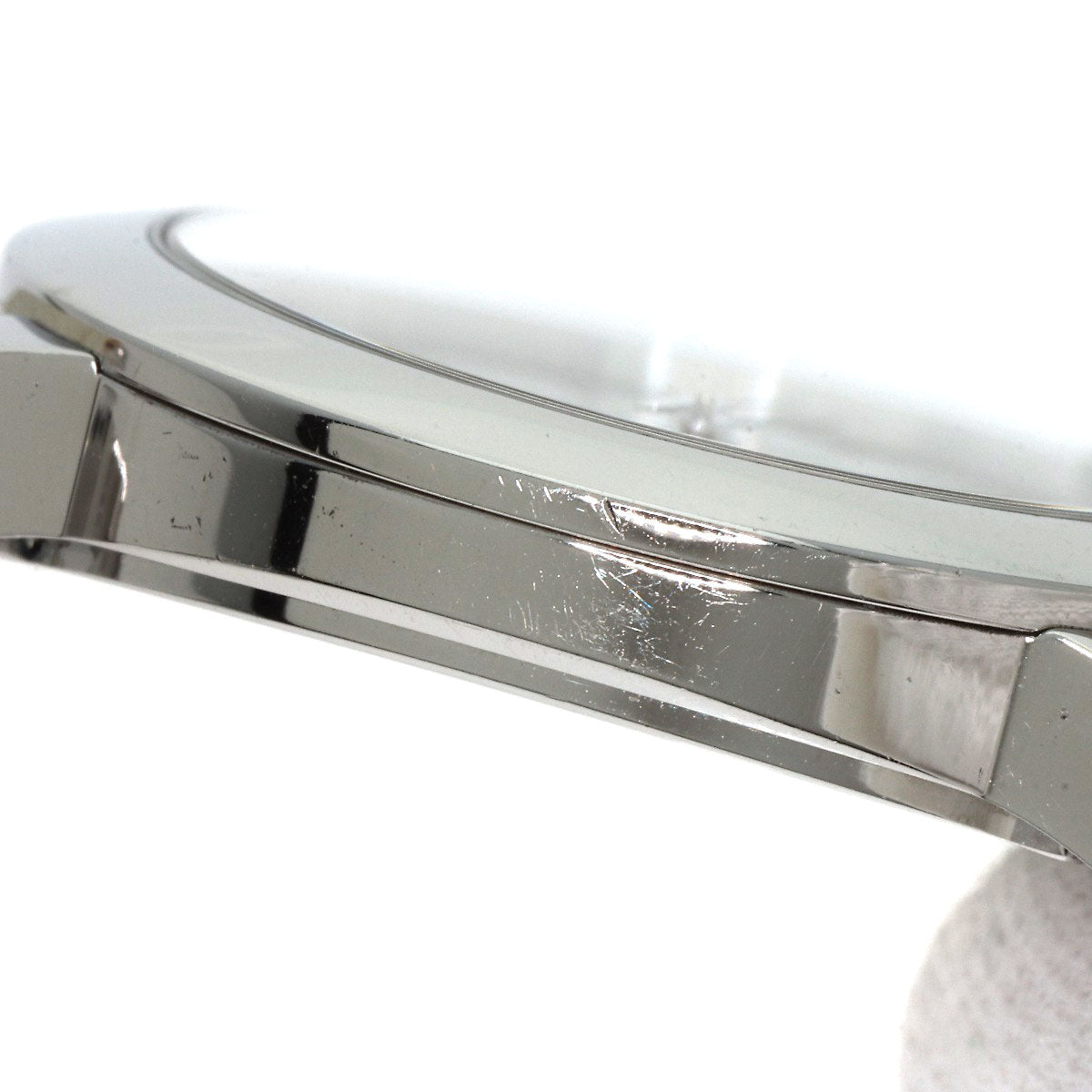 HERMES Watches Quartz HR1.510 Stainless Steel, Leather Silver H watch Rondo white dial Women Used