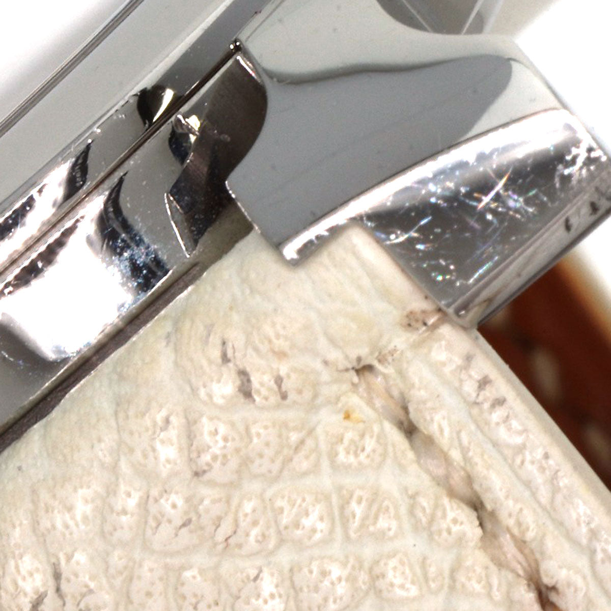 HERMES Watches Quartz HR1.510 Stainless Steel, Leather Silver H watch Rondo white dial Women Used