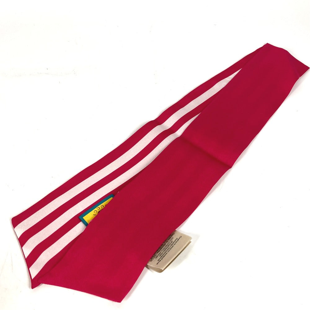 GUCCI scarf 703568 silk pink bandeau scarf Adidas adidas collaboration Women Used