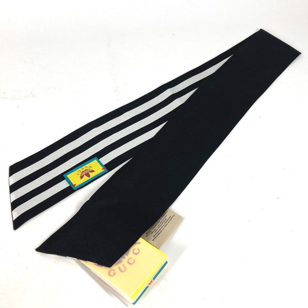 GUCCI scarf 703568 silk black bandeau scarf Adidas adidas collaboration Women Used