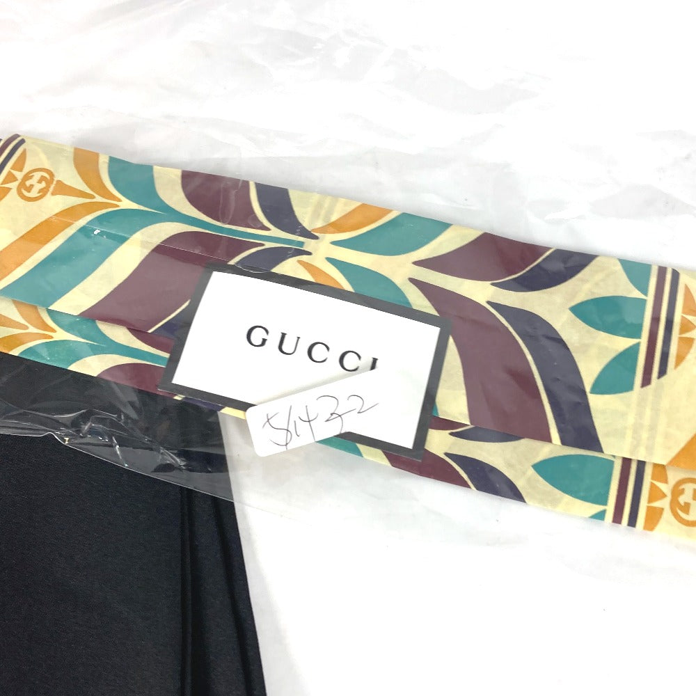 GUCCI scarf 703568 silk black bandeau scarf Adidas adidas collaboration Women Used