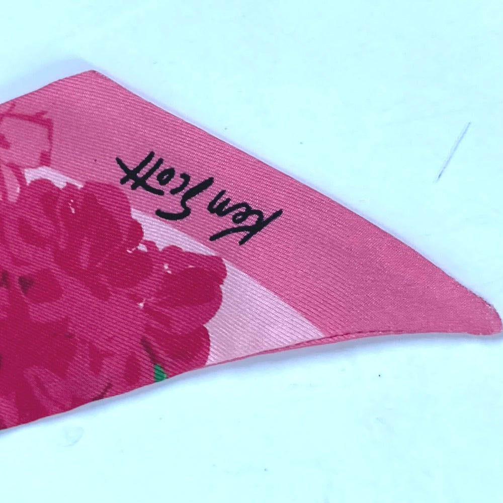 GUCCI scarf 652727 silk pink Neck bow