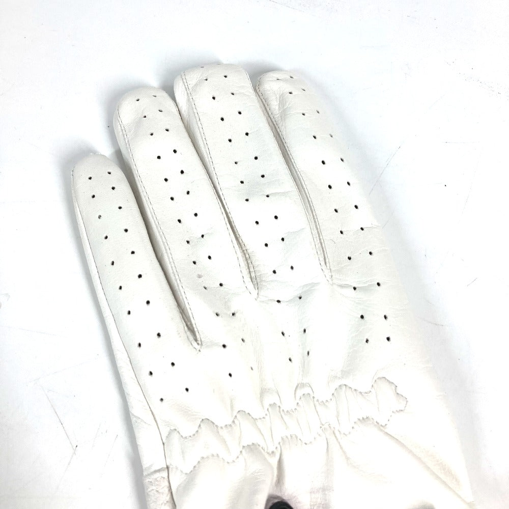 GUCCI gloves leather white For left hand Golf Gloves 8
