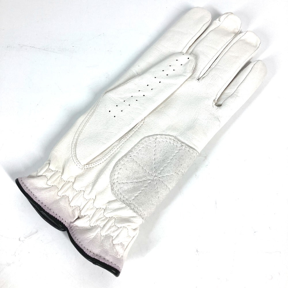 GUCCI gloves leather white For left hand Golf Gloves 8