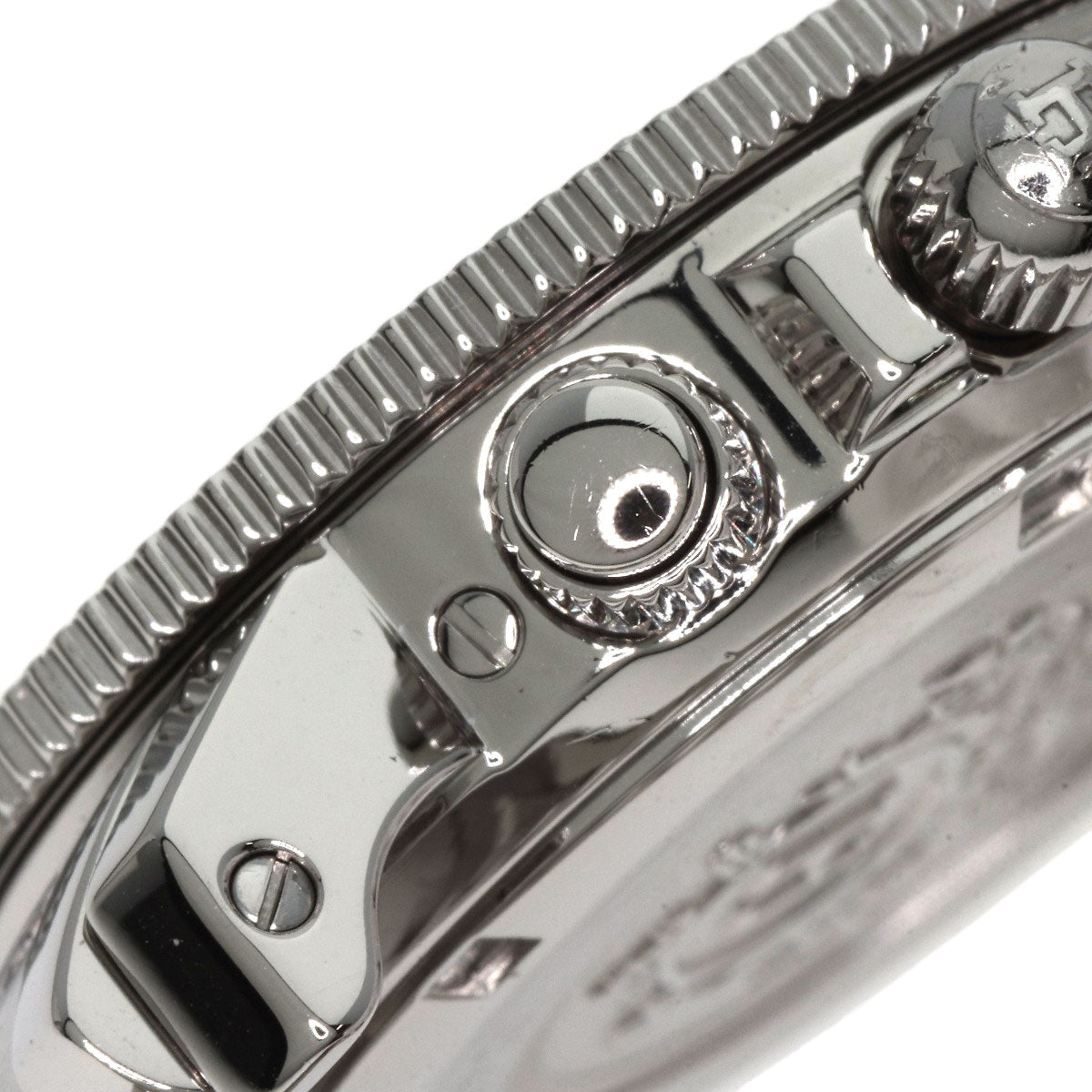 HERMES Watches Quartz CL2.310 Stainless Steel Silver Clipper Diver Chronograph black dial