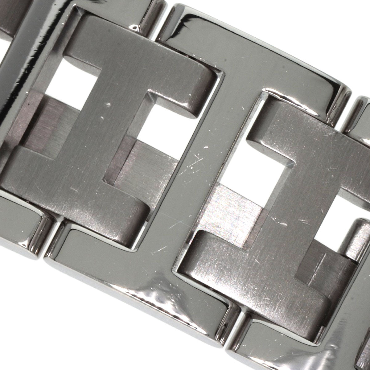 HERMES Watches Quartz CL2.310 Stainless Steel Silver Clipper Diver Chronograph black dial