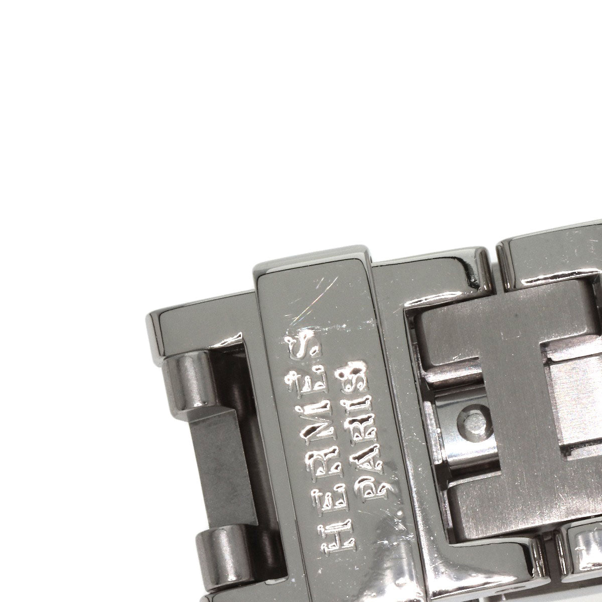 HERMES Watches Quartz CL2.310 Stainless Steel Silver Clipper Diver Chronograph black dial