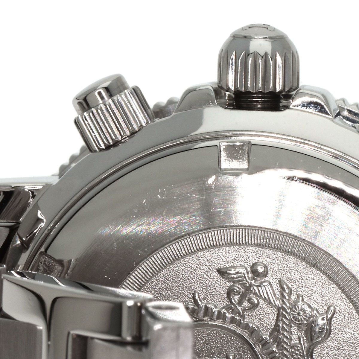 HERMES Watches Quartz CL2.310 Stainless Steel Silver Clipper Diver Chronograph black dial