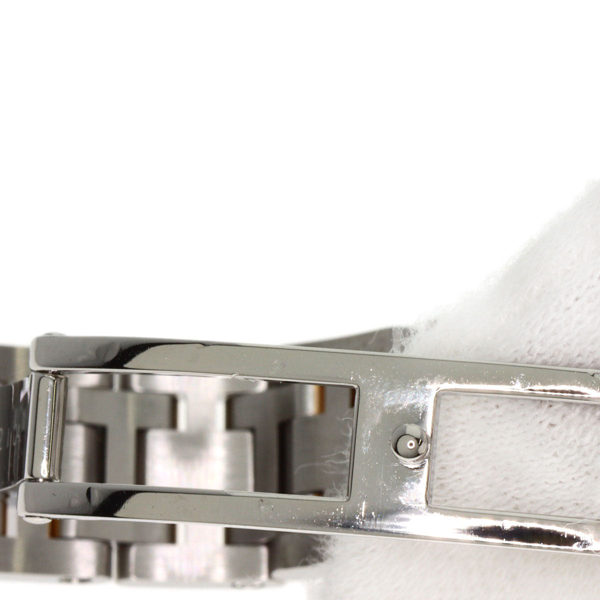 HERMES Watches Quartz CP1.221 Stainless Steel , SSxPGP gold Clipper Classic White shell dial Women Used