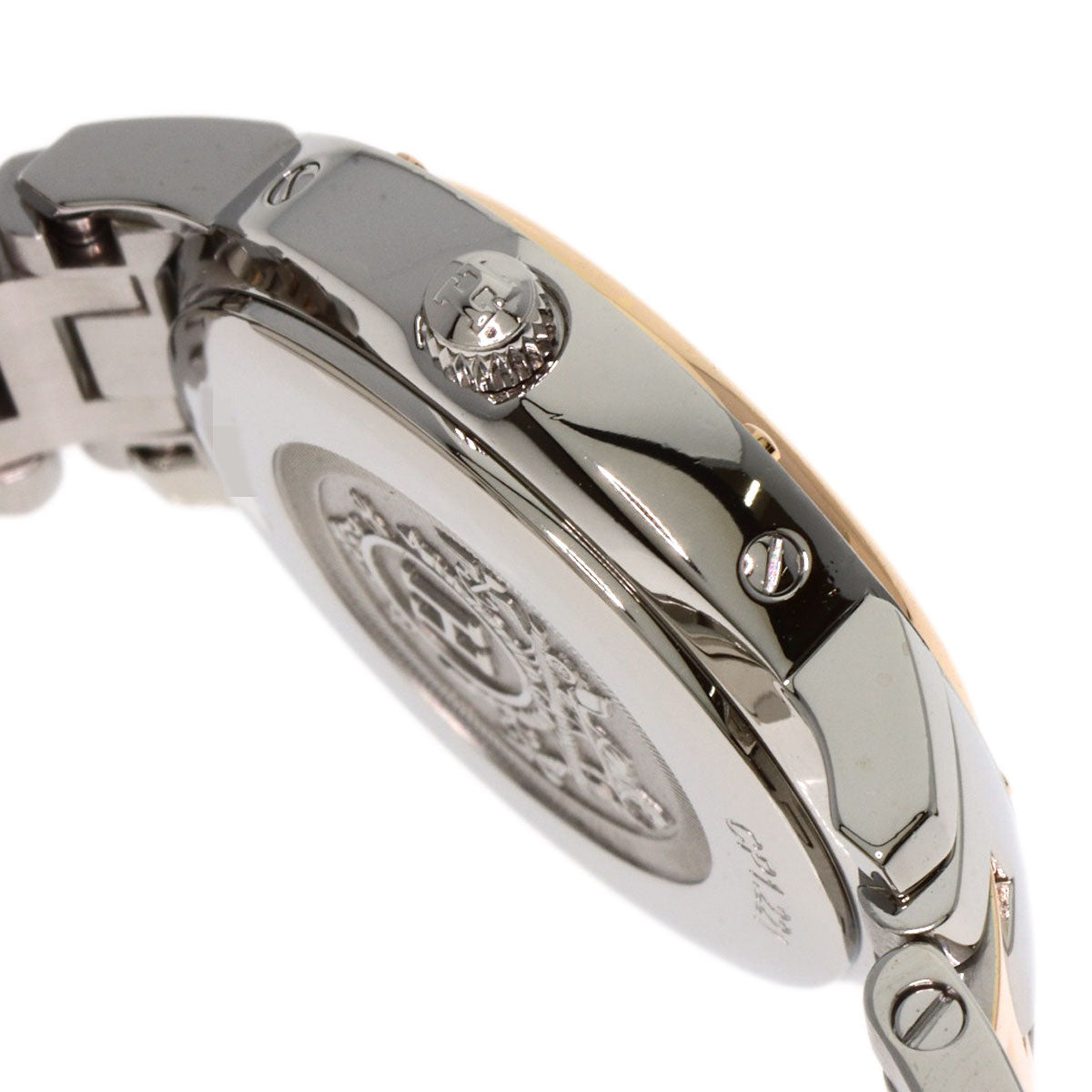 HERMES Watches Quartz CP1.221 Stainless Steel , SSxPGP gold Clipper Classic White shell dial Women Used