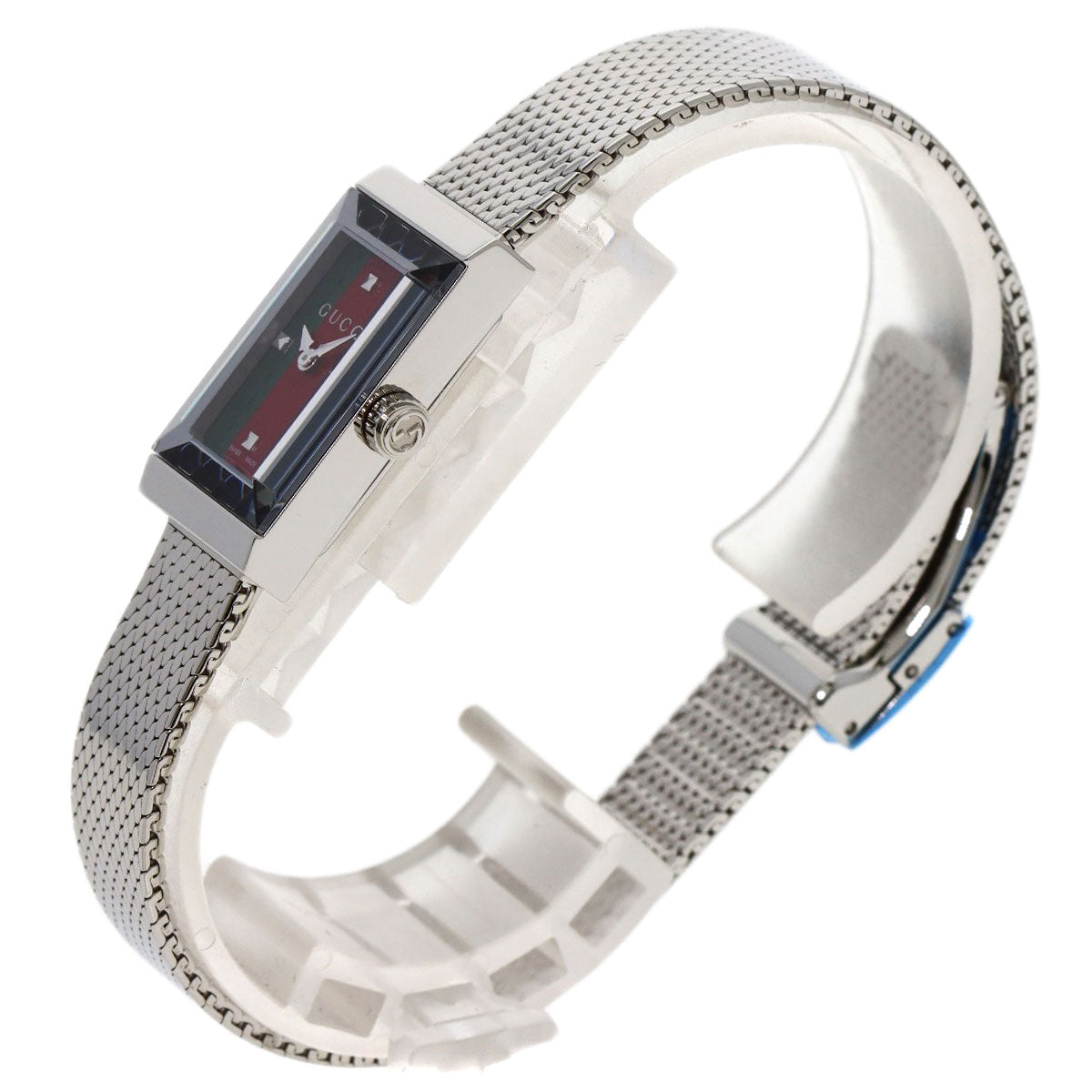 GUCCI Watches Quartz YA147.51 Stainless Steel , Stainless Steel Silver G frame Green x red x blue dial Women Used