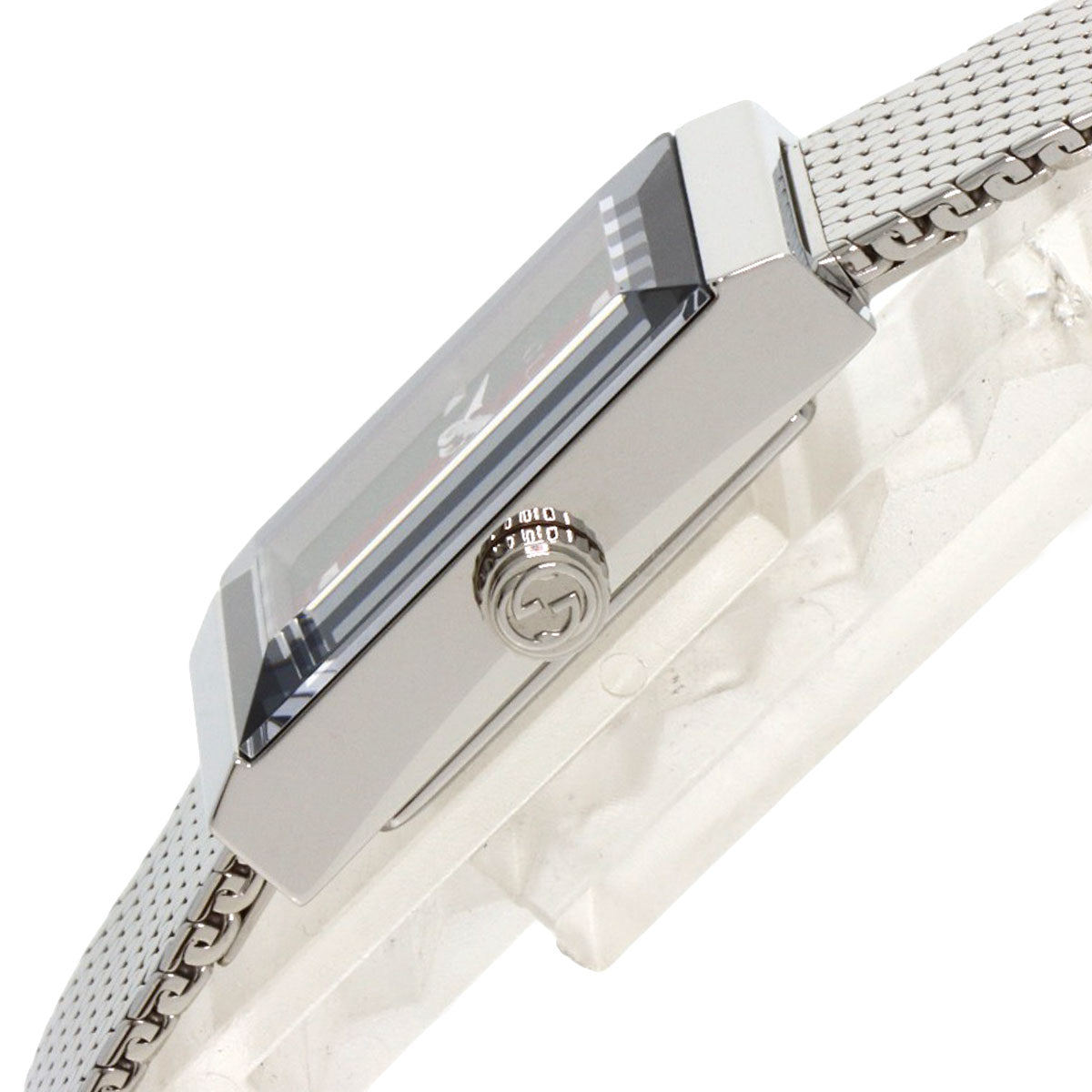 GUCCI Watches Quartz YA147.51 Stainless Steel , Stainless Steel Silver G frame Green x red x blue dial Women Used