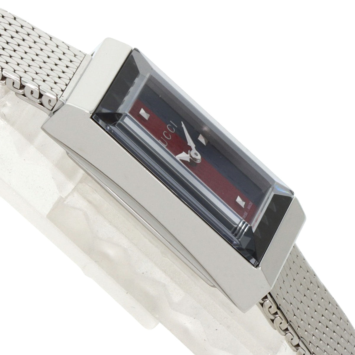 GUCCI Watches Quartz YA147.51 Stainless Steel , Stainless Steel Silver G frame Green x red x blue dial Women Used