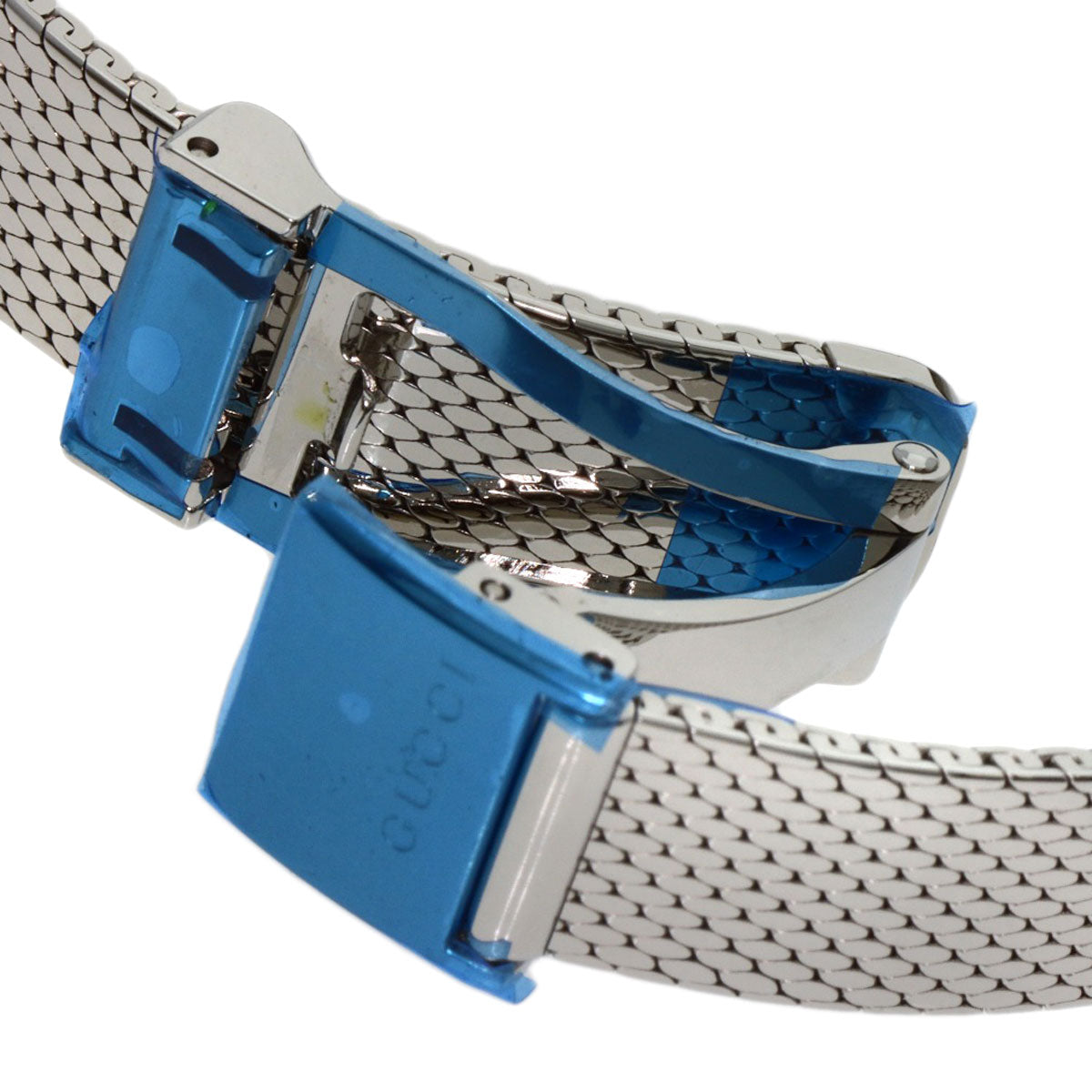 GUCCI Watches Quartz YA147.51 Stainless Steel , Stainless Steel Silver G frame Green x red x blue dial Women Used