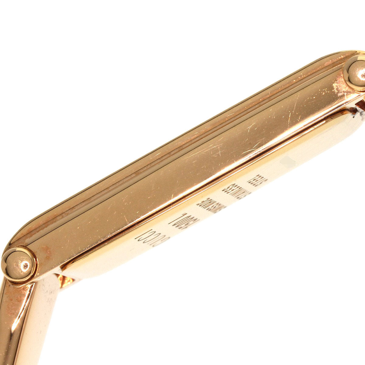 GUCCI Watches Quartz 1500L PGP , PGP gold Square Face Bangle 1P Diamond GG Pink shell dial Women Used