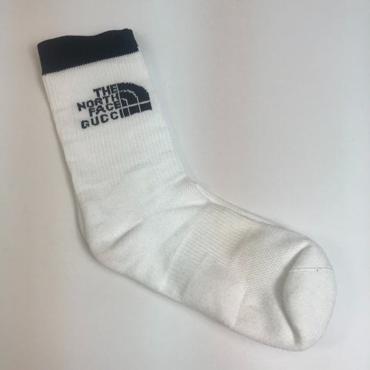 GUCCI socks 4G492 cotton white the north face north face collaboration mens M Used