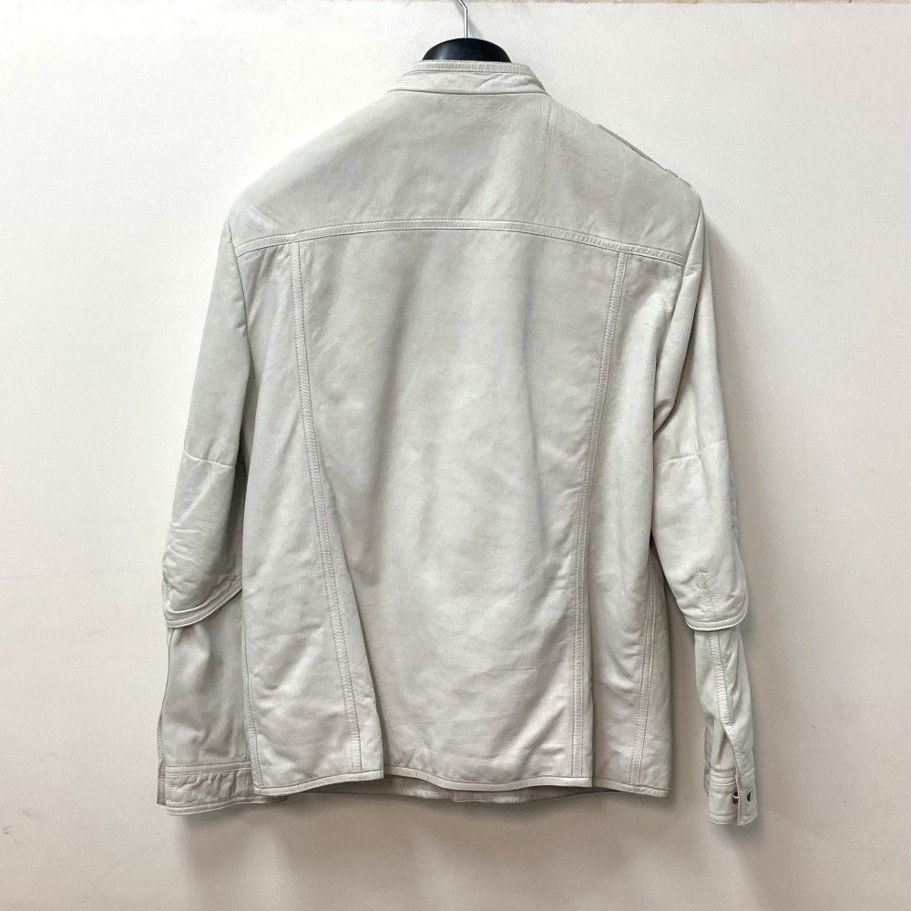 GUCCI Jacket leather white apparel punching mens 50 Used