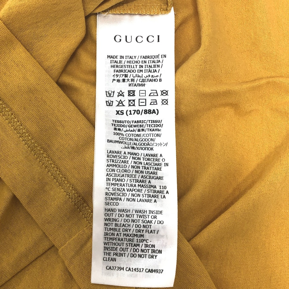 GUCCI Short sleeve T-shirt 616036 cotton yellow The north face collaboration THE NORTH FACE Collaboration Women XS Used
